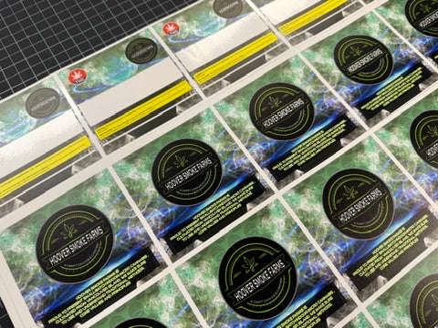 Pre-Roll Tube Label Stickers